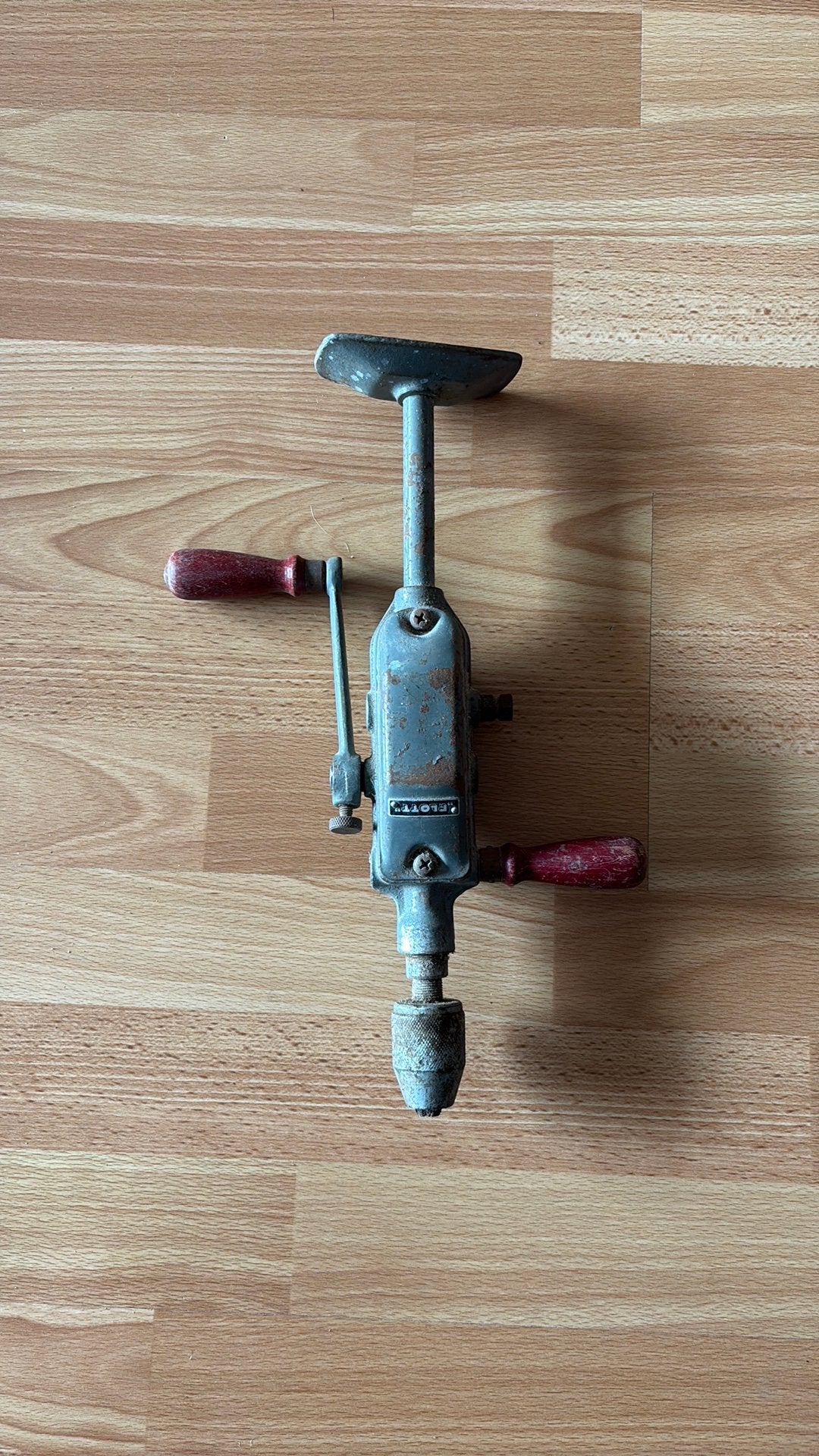 Vintage handboor - Antieke boormachine, Antiek en Kunst, Ophalen of Verzenden