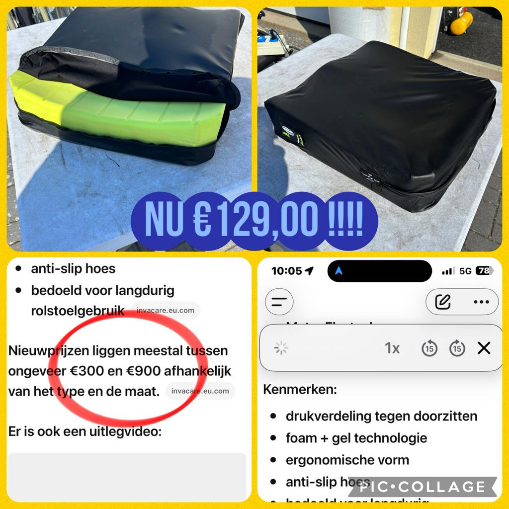 Rolstoel zitkussen van Invacare Matrx nieuwprijs €3 tot €900, Meer info ☎️0️⃣6️⃣➖2️⃣0️⃣9️⃣0️⃣1️⃣0️⃣4️⃣0️⃣, Ophalen of Verzenden