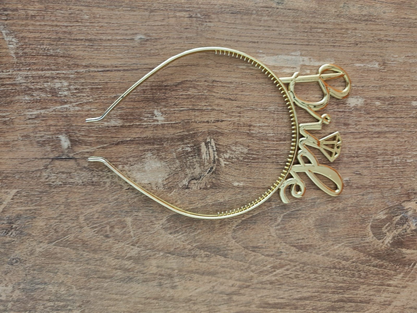 Bride haarband, Ophalen of Verzenden, Zo goed als nieuw, Goud, Accessoires