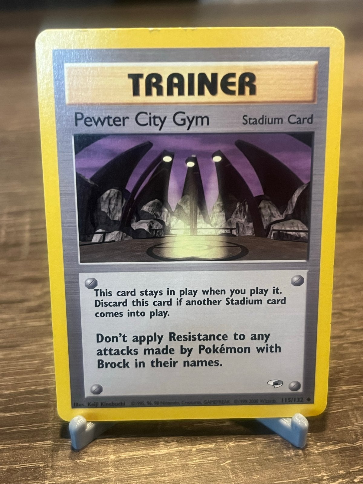 Pewter City Gym (115/132) - Gym Heroes - EX, Ophalen of Verzenden, Zo goed als nieuw, Losse kaart