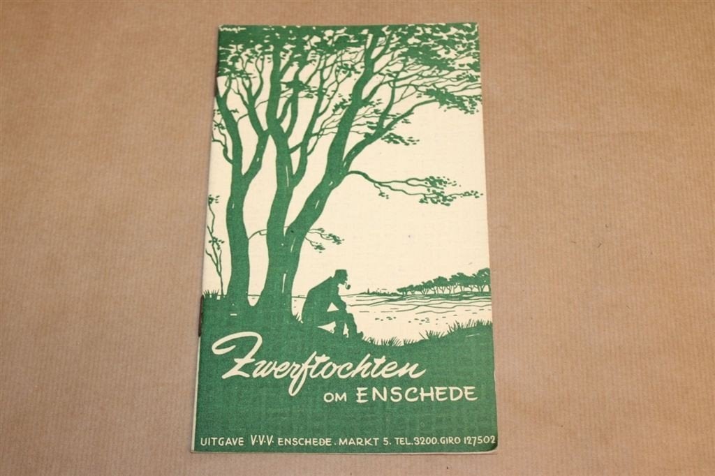 Zwerftochten om Enschede - VVV uitgave circa 1950, Ophalen of Verzenden, Zo goed als nieuw
