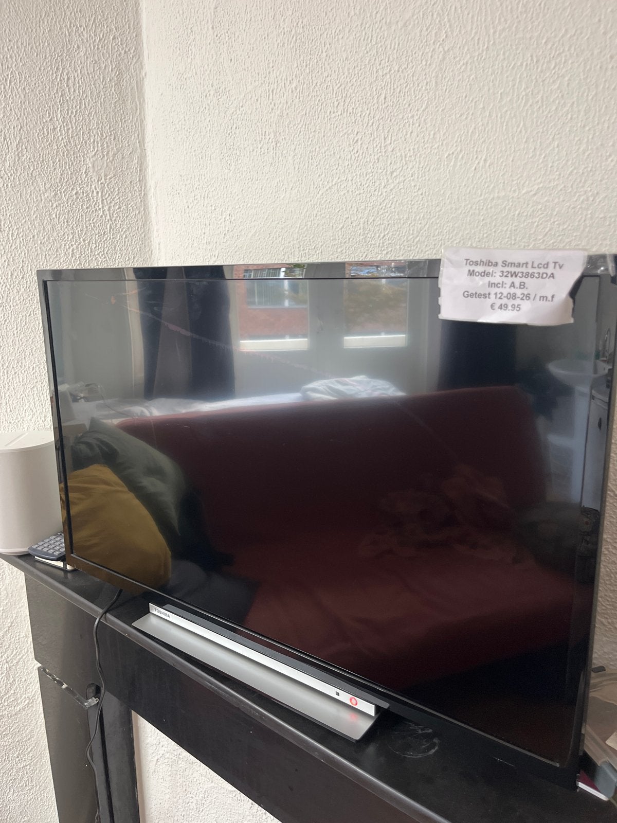 Defecte Toshiba Smart LCD TV 32W3863DA - Voor onderdelen, Audio, Tv en Foto, Toshiba, 50 Hz, LCD, Ophalen of Verzenden
