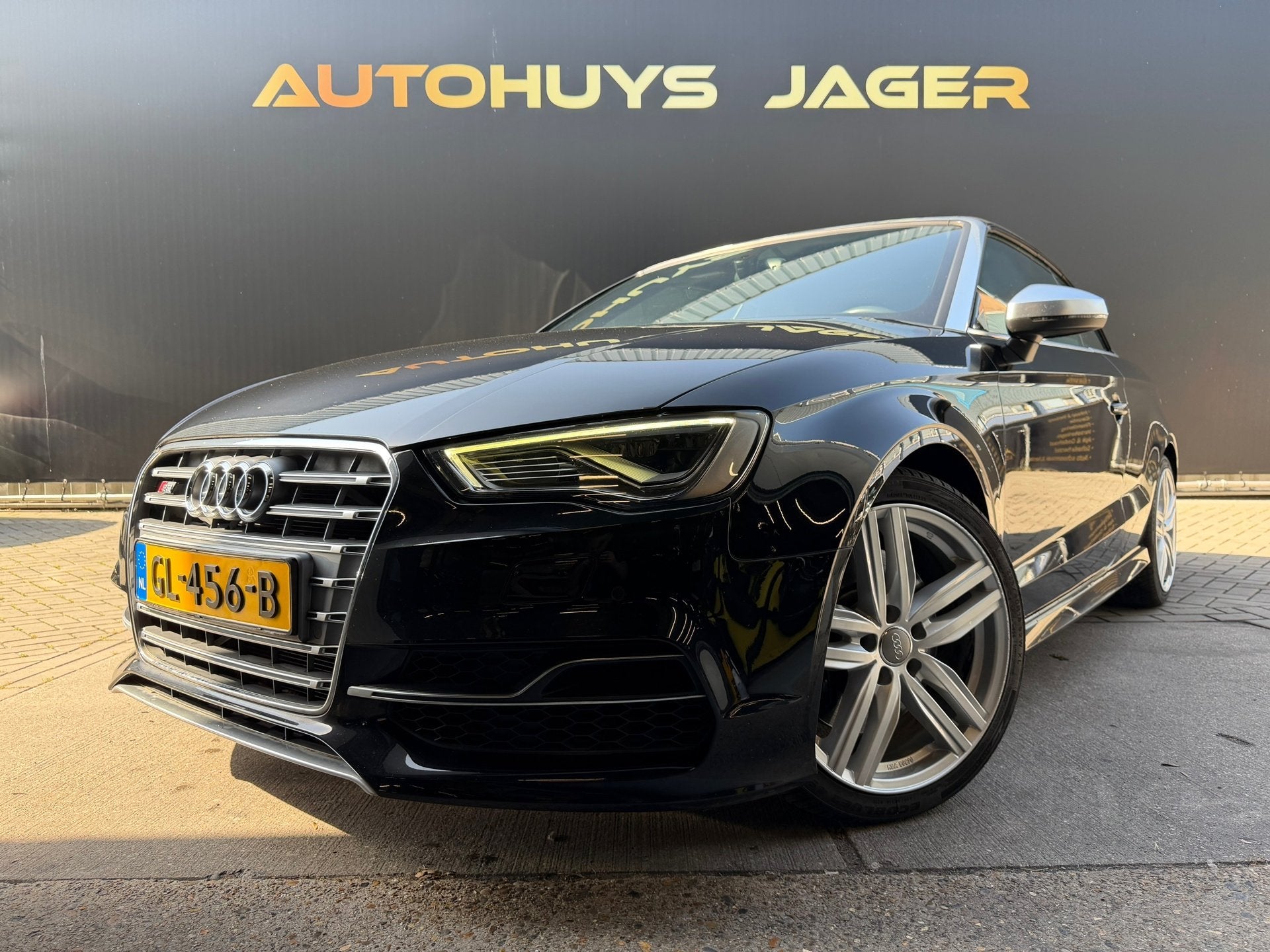 Audi A3 Cabriolet 2.0 TFSI S3 Quattro Automaat Sline B&O Cam, Auto's, Audi, Automaat, Gebruikt, Leder en Stof, Zwart