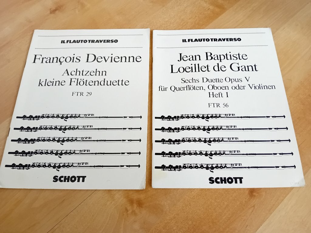 Bladmuziek voor fluiten, Gebruikt, Dwarsfluit of Piccolo, Klassiek, Overige soorten