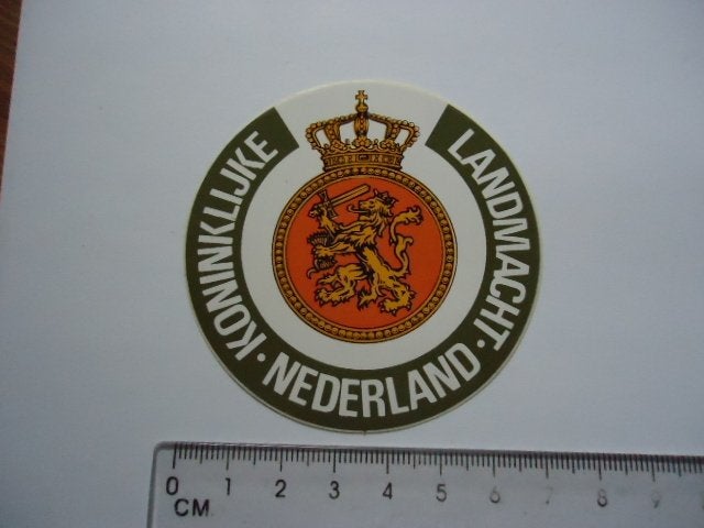 sticker oud Leger dienstplicht dienst militair kl landmacht, Verzenden, Zo goed als nieuw, Bedrijf of Vereniging