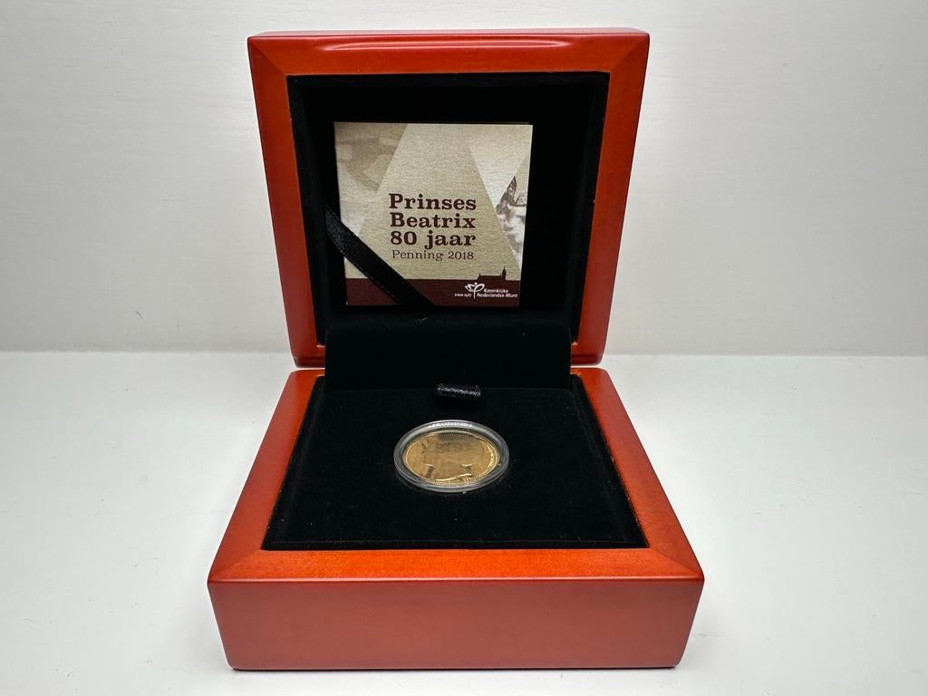 Princes beatrix 80 jaar goud Coincard, Ophalen of Verzenden, Koningin Beatrix, Euro's, Goud