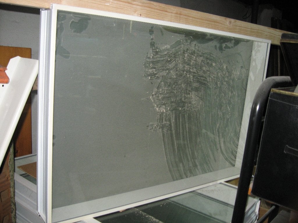 Glazen elementen systeemwand, Ophalen, Gebruikt, Minder dan 80 cm, 80 tot 120 cm