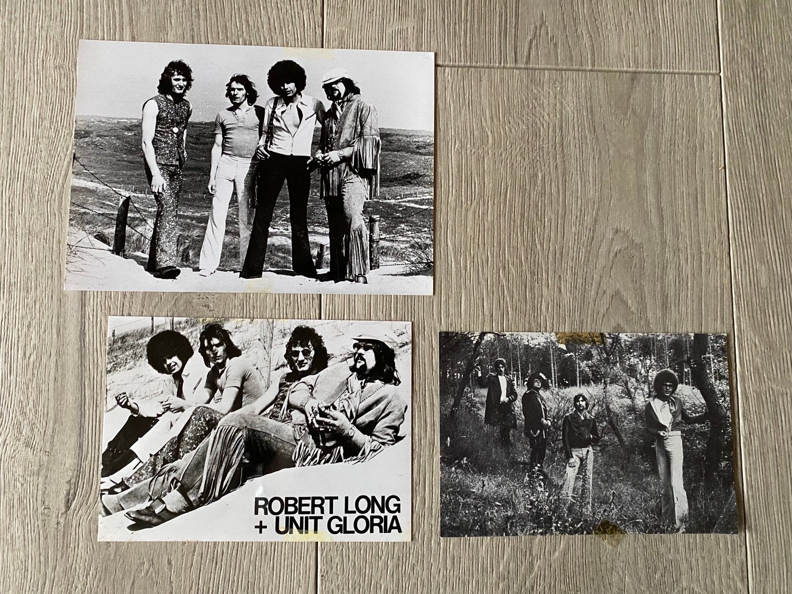 ZELDZAAM Robert Long + Unit Gloria. Originele promofoto’s 70, Verzamelen, Ophalen of Verzenden, Gebruikt, Foto of Kaart