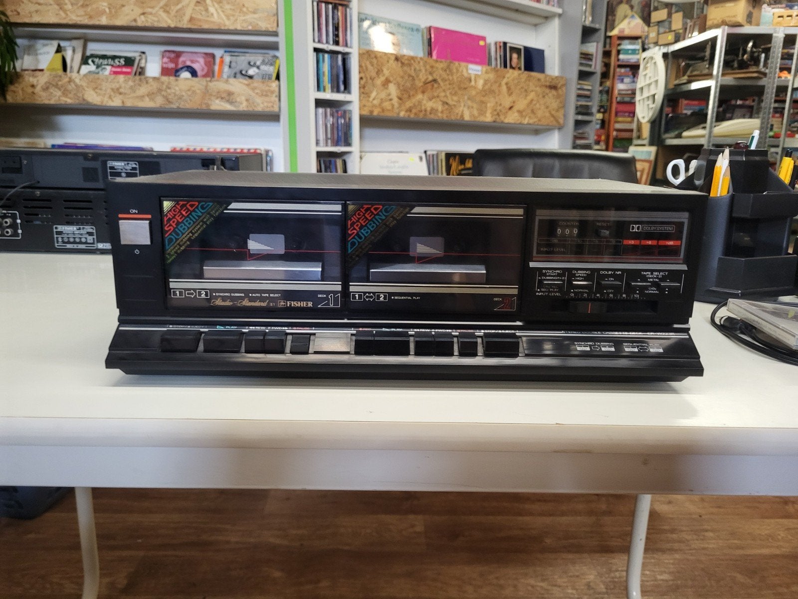 STEREO DOUBLE CASSETTE DECK CR-W223R, Overige merken, Kringloop Laares, Ophalen of Verzenden, Minkmaatstraat 126