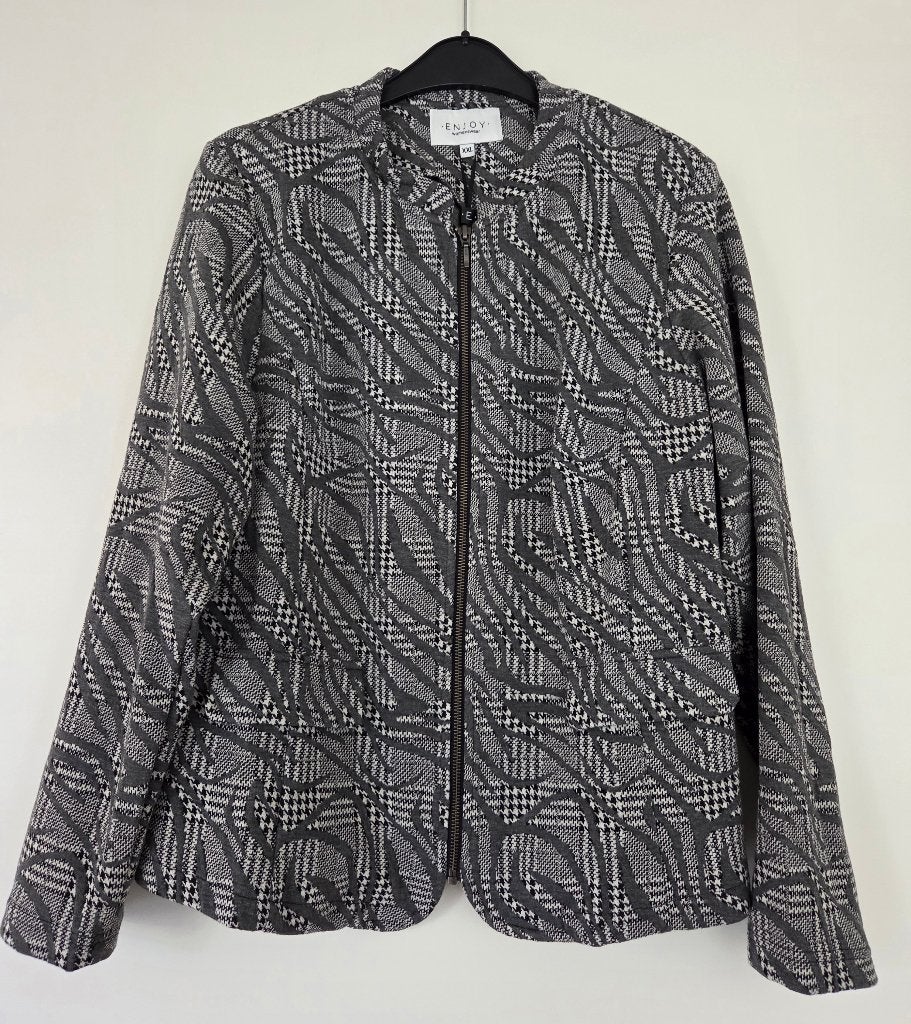 Enjoy antraciet jasje Maat XXL (Nieuw .. met prijskaartje), Verzenden, Maat 46/48 (XL) of groter, Enjoy, Nieuw