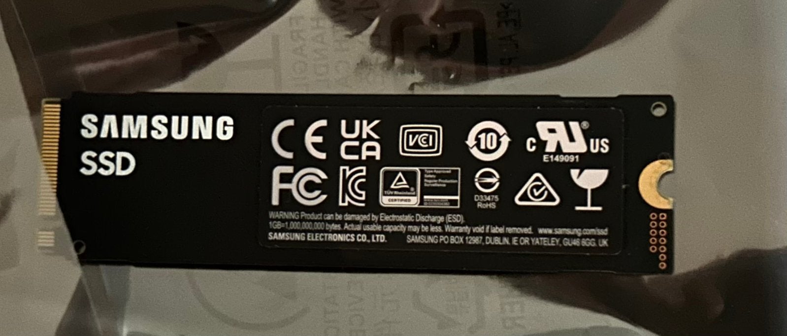 Samsung 980 NVMe M.2 SSD 1TB, PATA, SSD, Ophalen of Verzenden, Zo goed als nieuw
