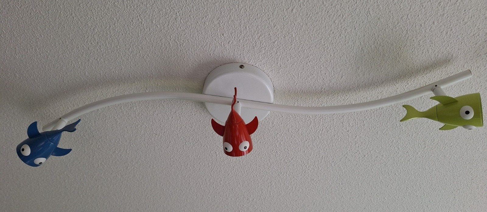 Plafondlamp / spotjes met vrolijke vissen voor kinderkamer, Ophalen, Gebruikt, Modern, GU10