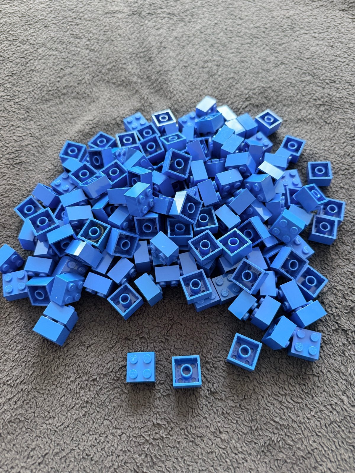 Lego 2x2 studs - 170 stuks blauwe bouwstenen, Ophalen of Verzenden, Gebruikt, Losse stenen, Lego