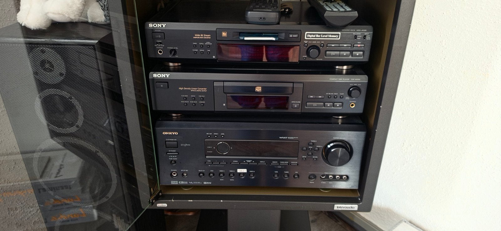 Sony MiniDiscDeck, CD-speler & Onkyo AV Receiver, Audio, Tv en Foto, Ophalen, Gebruikt, Losse componenten, Sony