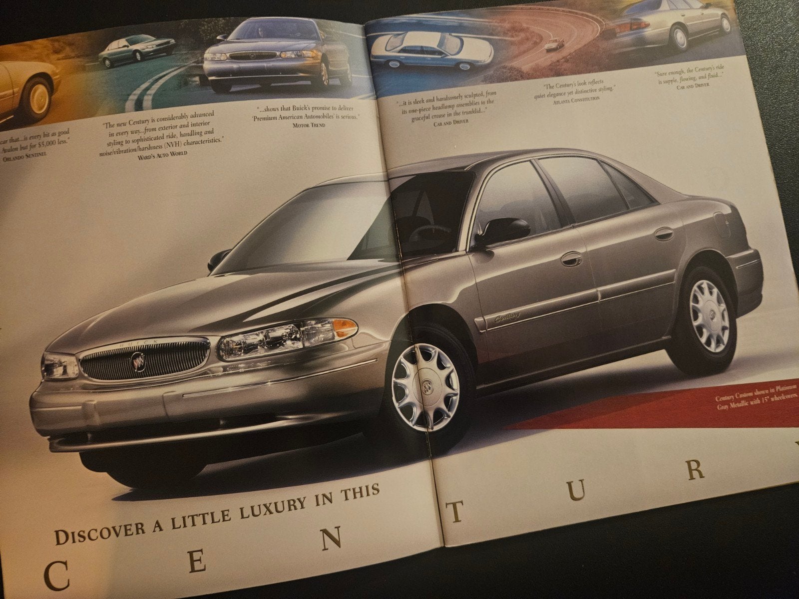 Brochure Buick Century 1998 USA, Ophalen of Verzenden, Zo goed als nieuw, Overige merken