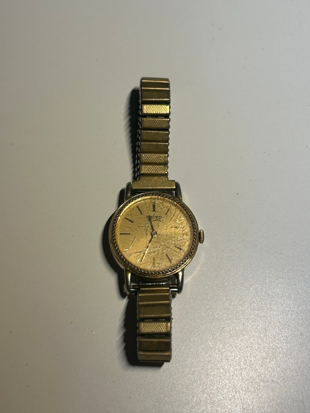 Vintage Seiko Dames Polshorloge - Goudkleurig, Sieraden, Tassen en Uiterlijk, Horloges | Dames, Gebruikt, Polshorloge, Ophalen of Verzenden