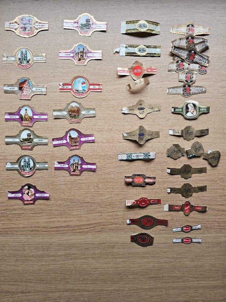 Sigarenbandjes Derk de Vries en andere merken, Ophalen of Verzenden, Gebruikt, Sigarenbandjes
