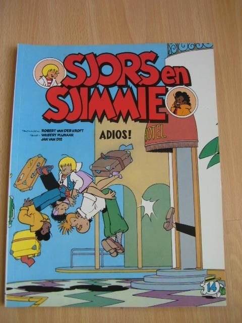 Sjors en Sjimmie 14, Adios!, Eén stripboek, Ophalen of Verzenden, Zo goed als nieuw