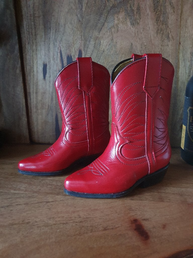 Retro Vintage Baby cowboylaarzen uit 1988 - Echt leder !, Kinderen en Baby's, Jongen of Meisje, San Diego, Ophalen of Verzenden