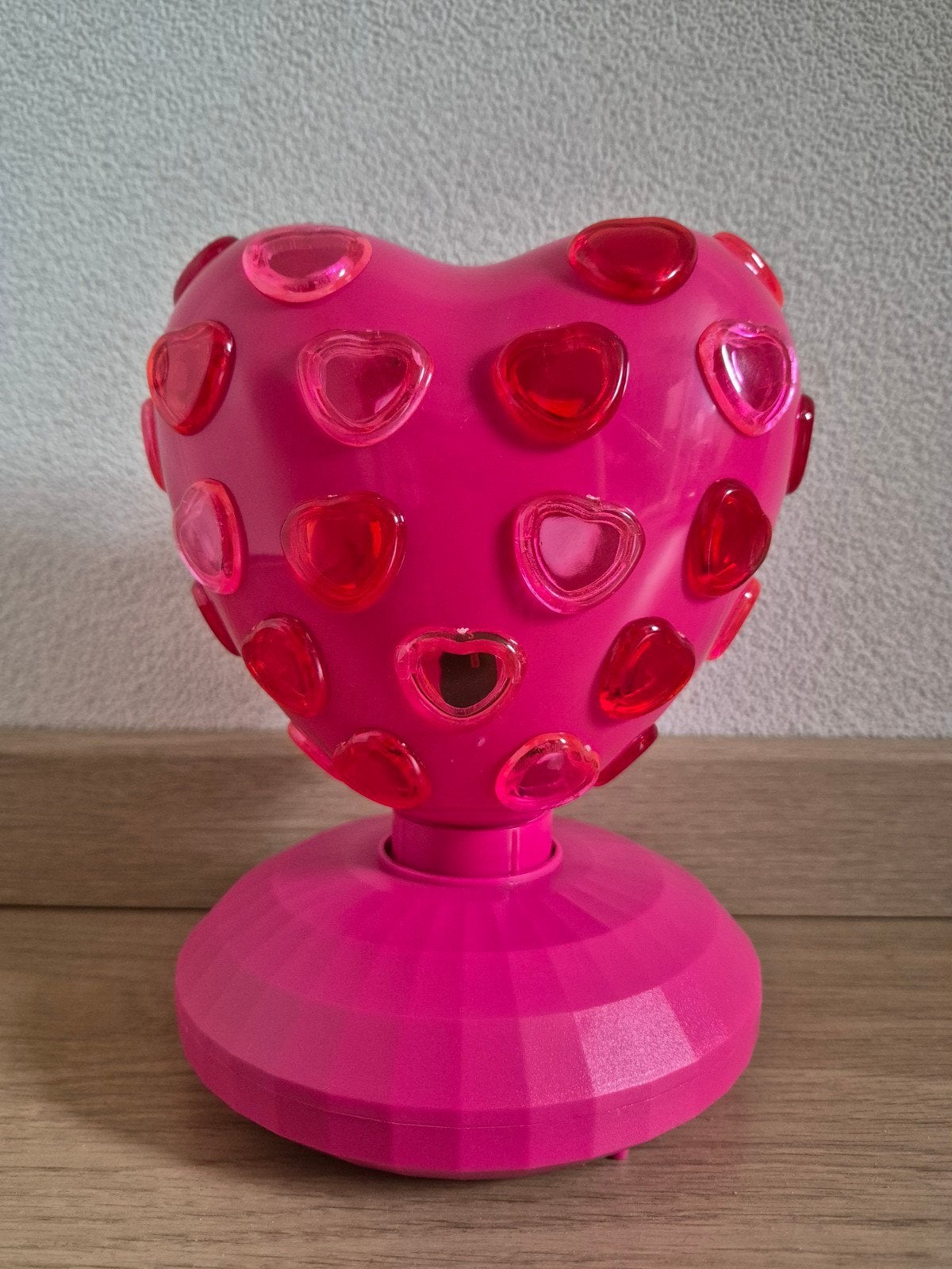 Roze hartjeslamp LED, Discohart, voor kinderkamer, Ophalen of Verzenden, Zo goed als nieuw, Meisje