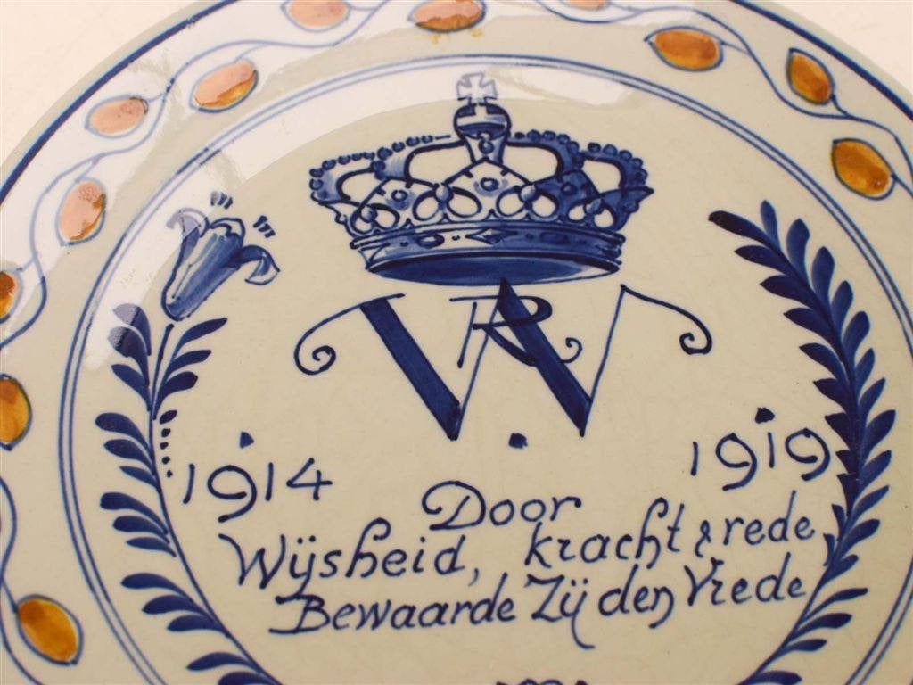 Porseleinen wandbord 51652, Ophalen of Verzenden, Gebruikt