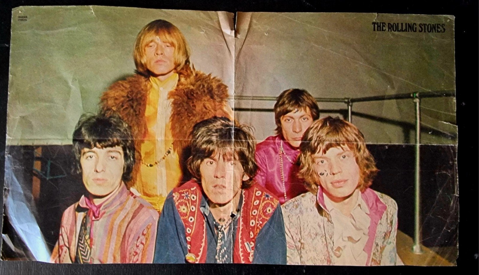The Rolling Stones - Vintage Poster, Ophalen of Verzenden, Gebruikt, Rock, Overige typen
