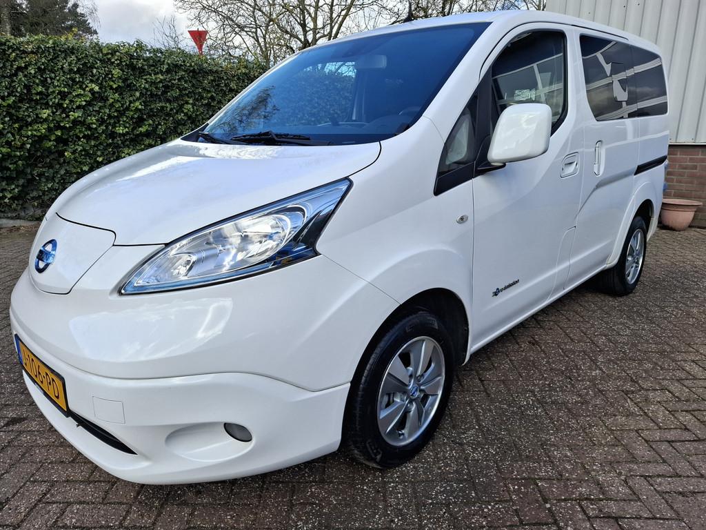 Nissan e-NV200 Evalia 40 kWh ROLSTOELVERVOER CLIMAT/CRUISE/N, Stof, Gebruikt, Overige carrosserieën, 38 min