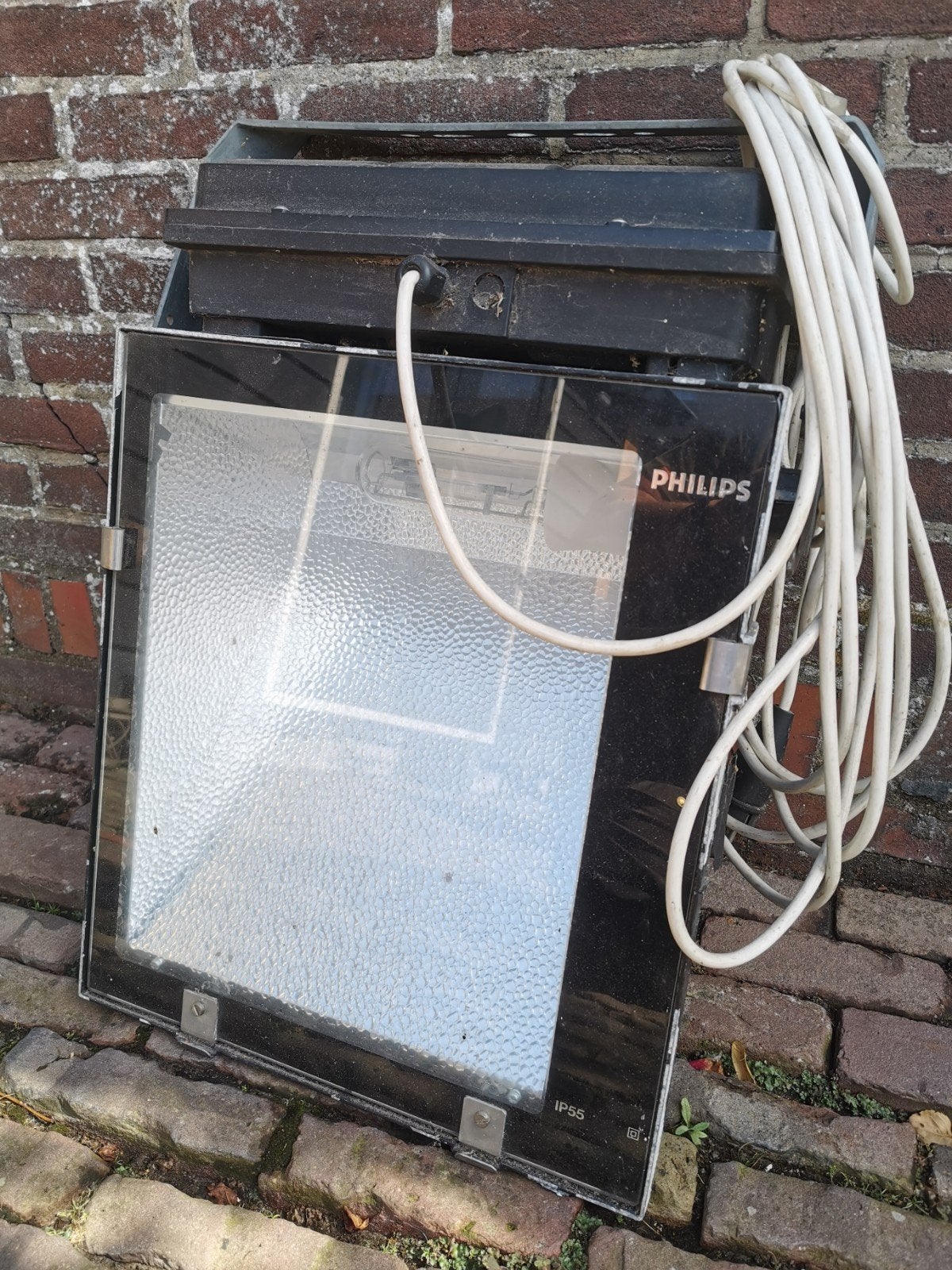 Philips bouwlamp / breedstraler IP55, Ophalen, Gebruikt, 200 tot 500 watt, Lamp met armatuur
