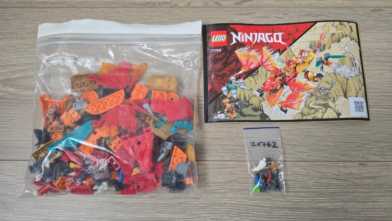 Lego Ninjago 71762 Kai's Vuurdraak EVO - compleet, Lego, Inclusief instructies, Ophalen of Verzenden, Zo goed als nieuw