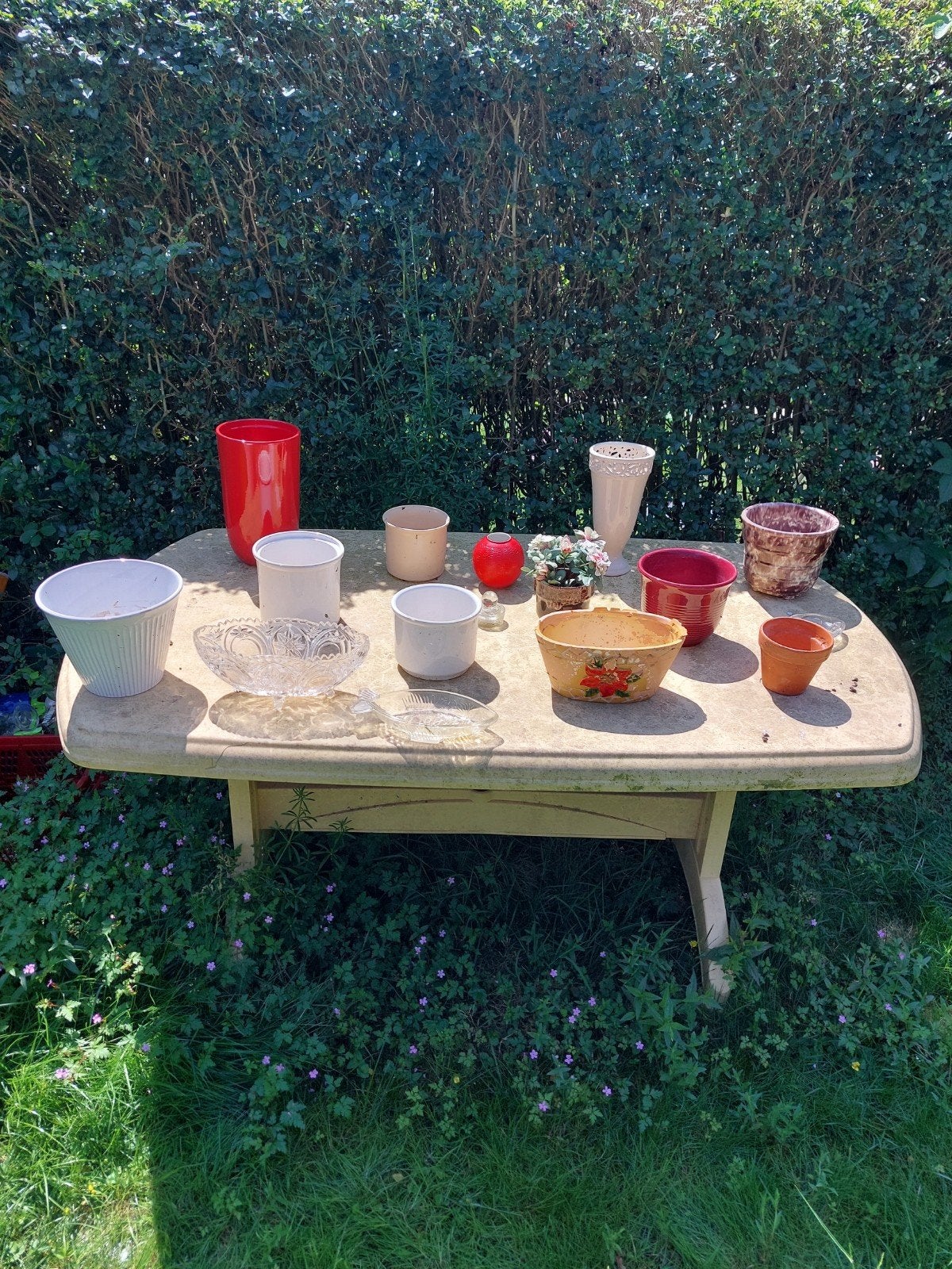 bloem potten te koop 1 euro perstuk op halen, Tuin en Terras, Bloempotten, Ophalen, Rond