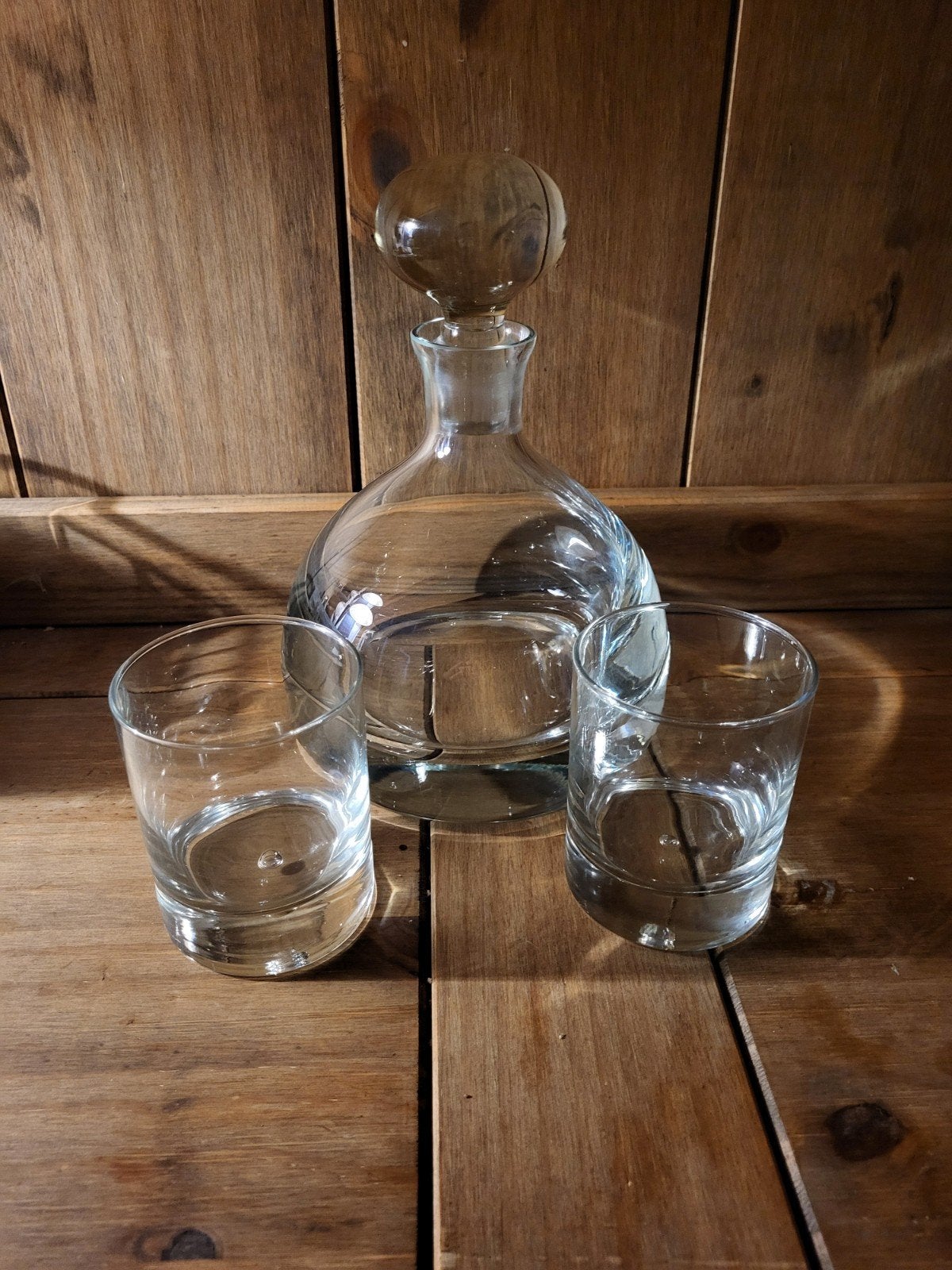 WMF Glazen Karaf met Massieve Stopper - Zware Kwalitei, Antiek en Kunst, Ophalen of Verzenden