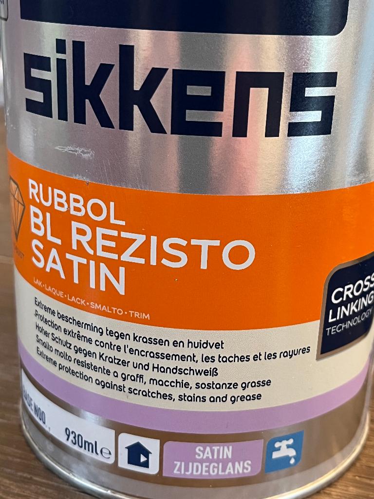 Sikkens Rubbol Rezisto Satin: L0.10.50, Nieuw, Ophalen of Verzenden, Lak, Minder dan 5 liter