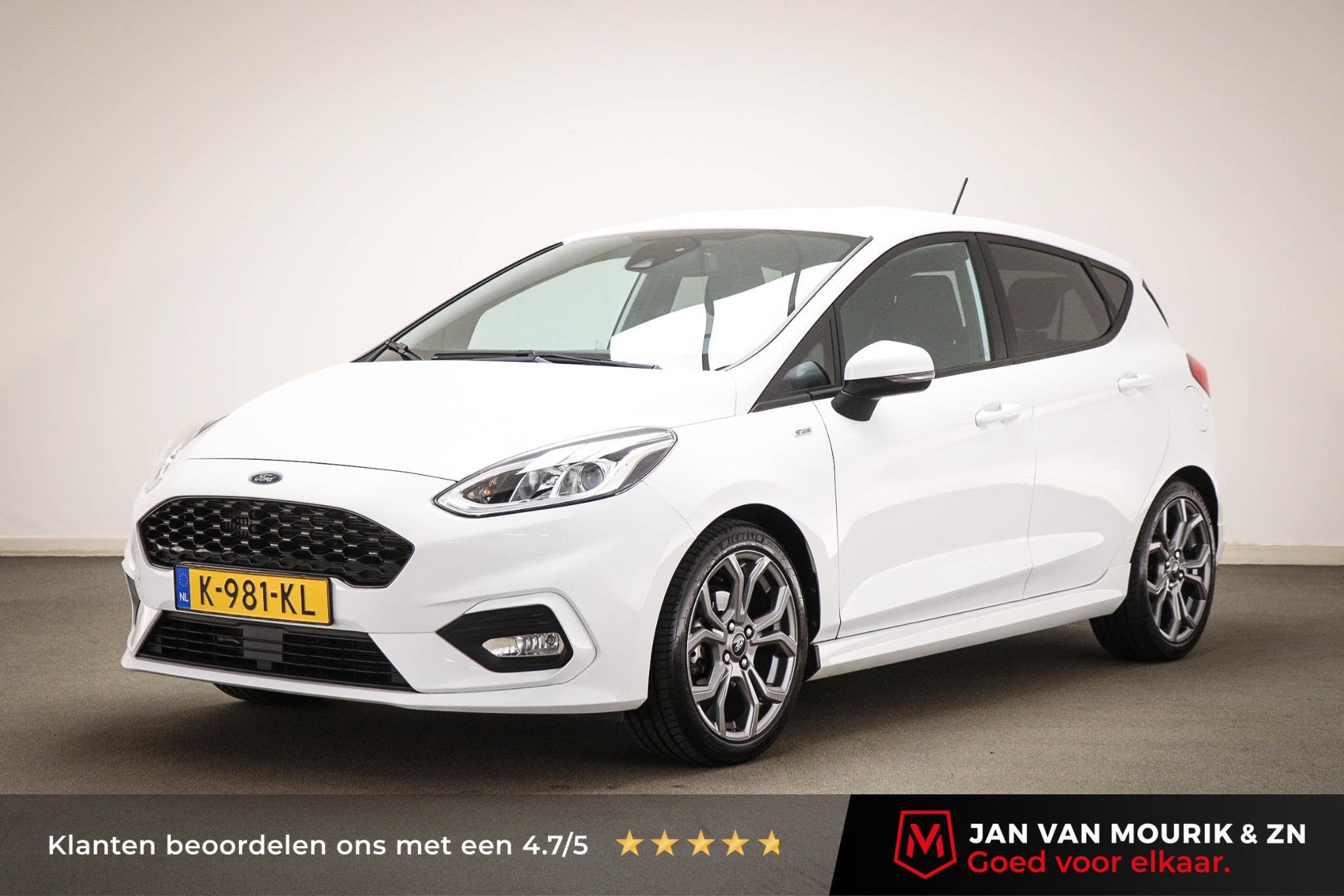 Ford Fiesta 1.0 EcoBoost ST-Line | CLIMA | DAB | APPLE | TRE, Voorwielaandrijving, Stof, Gebruikt, Origineel Nederlands