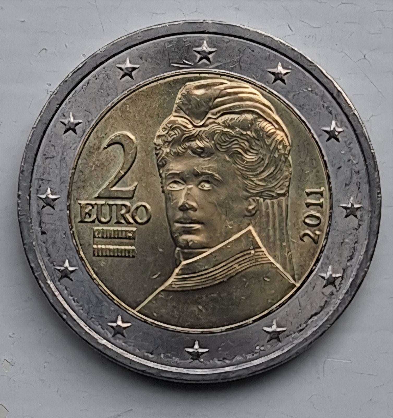 2 euro 2011 Oostenrijk - vrijwel UNC., Ophalen of Verzenden, Oostenrijk, 2 euro, Losse munt