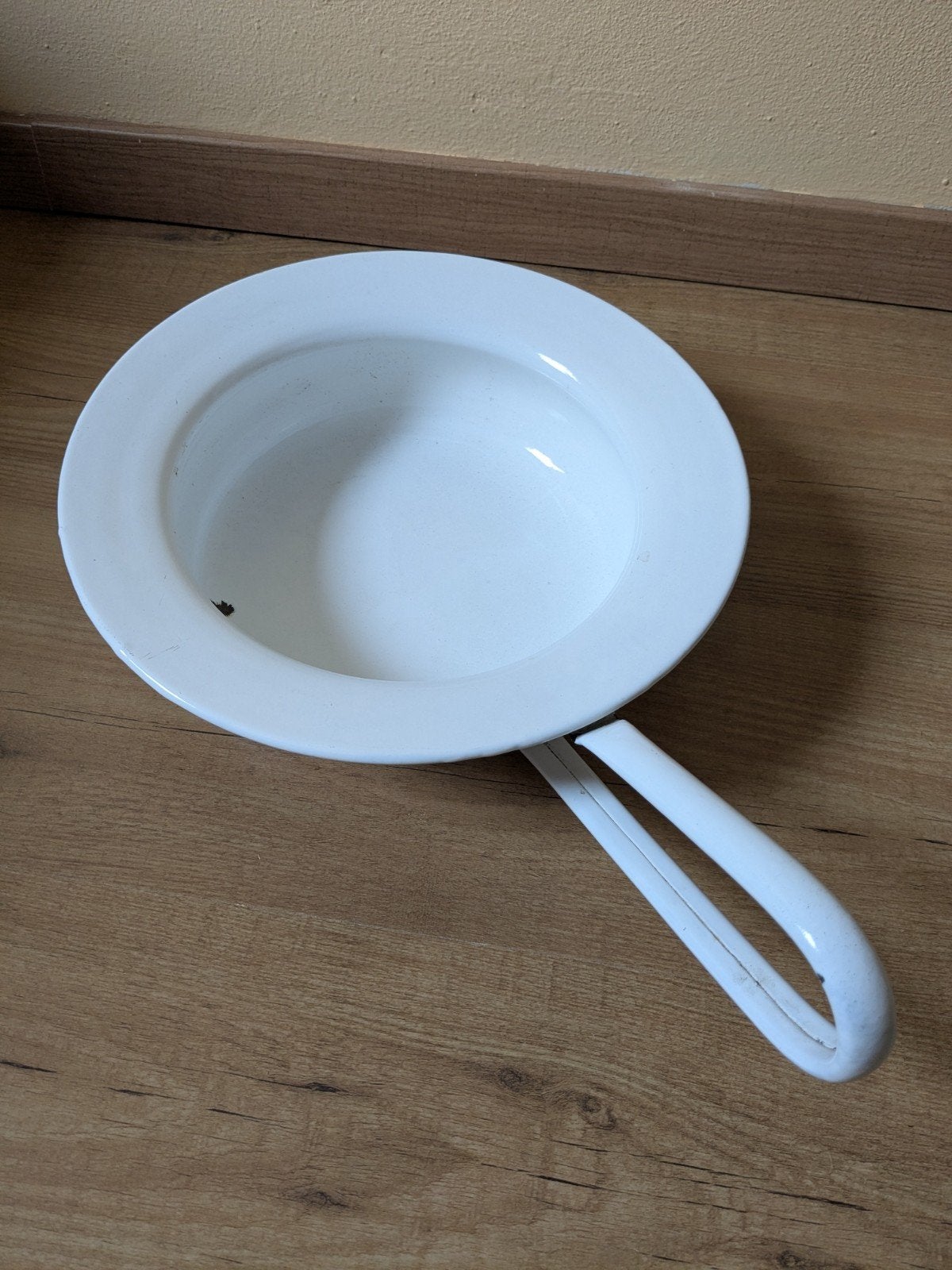 Emaille beddensteek / po - decoratief item, Ophalen of Verzenden