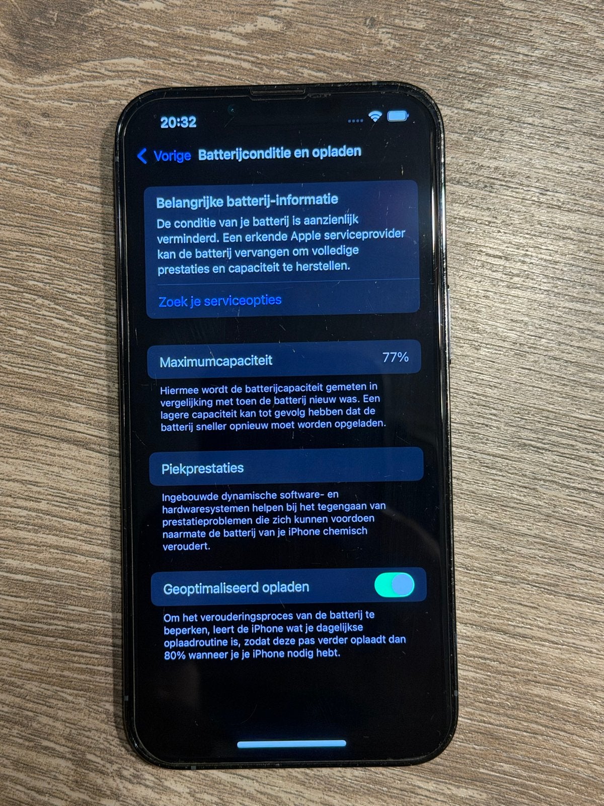 Foto 4 van iPhone 13 Pro 256GB - Goede staat, batterij 77%
