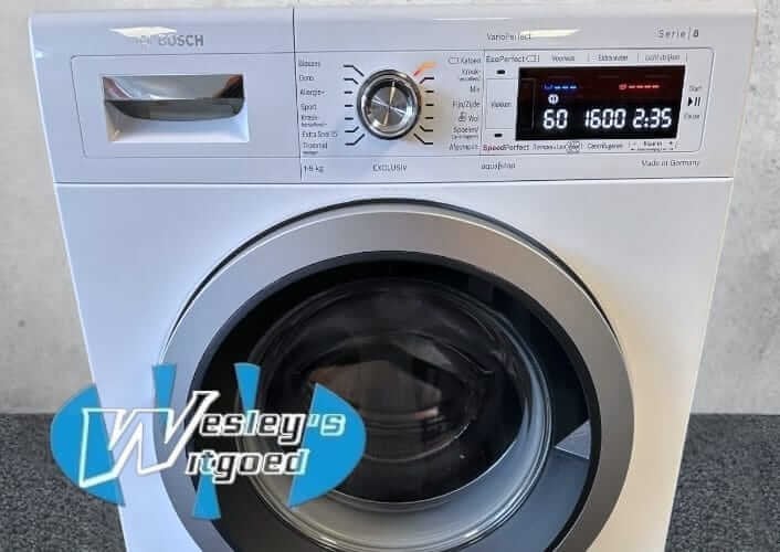 Bosch Serie 8 wasmachine 9kg – 1 jaar garantie​, Wesley's Witgoed, Info@wesleyswitgoed.nl, Industrieweg 3B, 1613KT Grootebroek, Nederland