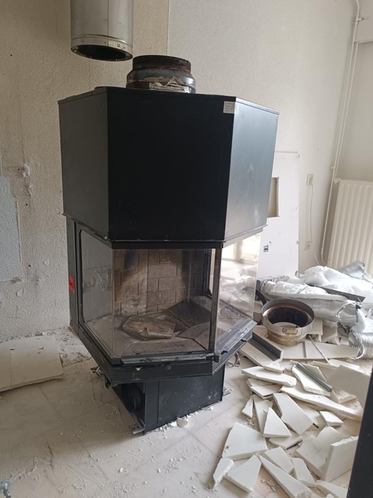Houtkachel - ook geschikt als oud ijzer, Huis en Inrichting, Ophalen, Gebruikt, Vrijstaande haard, Houthaard