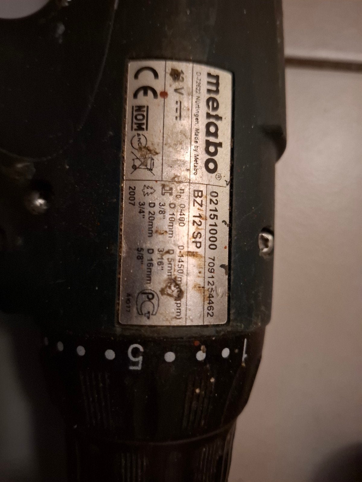 Metabo Boormachines - Set van 4 (Gebruikt), Gebruikt, Variabele snelheid, Ophalen of Verzenden, Boor- en Schroefmachine