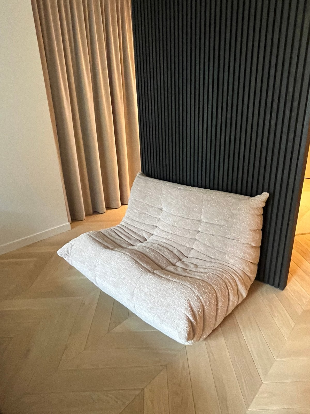 Ligne Roset togo vintage 2 zits, Ophalen, Zo goed als nieuw, 75 tot 100 cm, Stof
