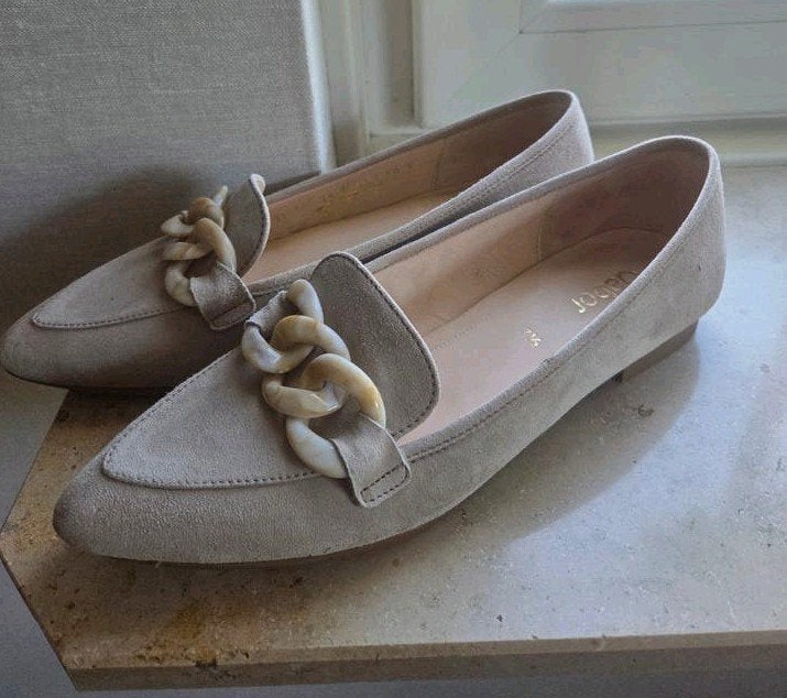 Gabor - loafers / instappers taupe mt 7,5 = 41 zgan, Kleding | Dames, Schoenen, Gabor, Ophalen of Verzenden, Zo goed als nieuw