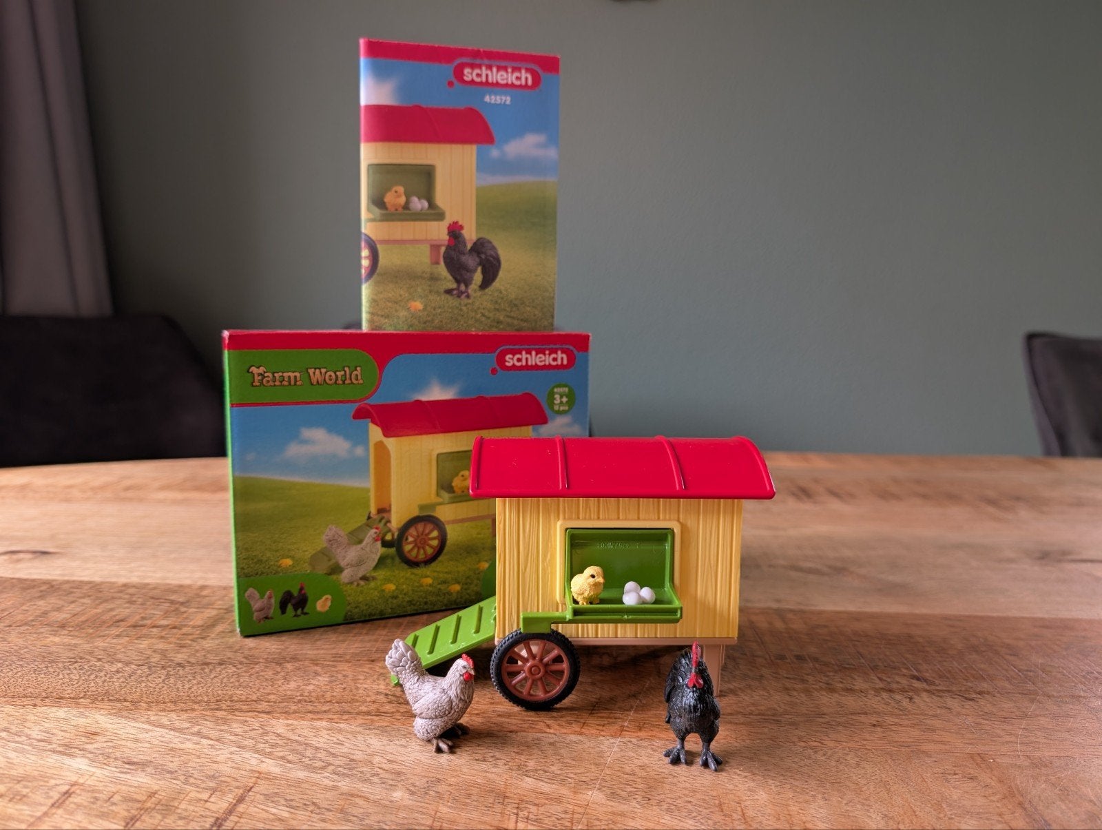 Schleich Kippenhok met accessoires - Farm World, Ophalen of Verzenden, Zo goed als nieuw, Jongen of Meisje