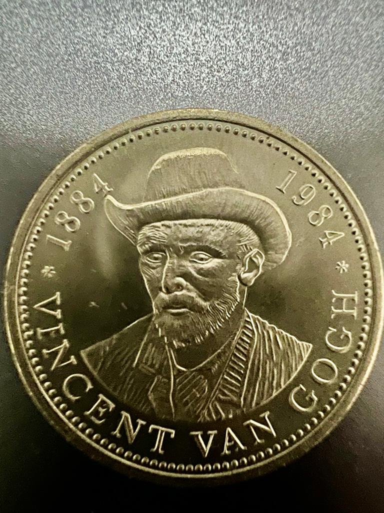 Van Gogh Florijn Nuenen 100 Jaar 1884-1984, Postzegels en Munten, Munten | Nederland, Ophalen of Verzenden, Overige waardes, Losse munt