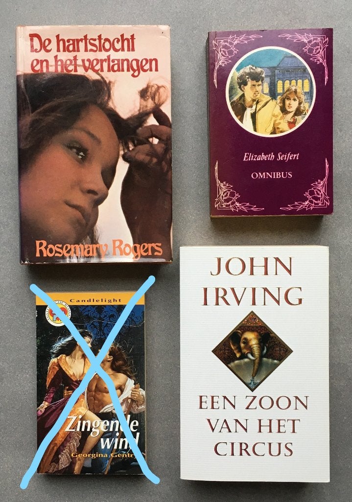 Set 3 mooie ROMANS Irving, Rogers, Elizabeth Seifert, Ophalen of Verzenden, Gelezen, Diverse auteurs