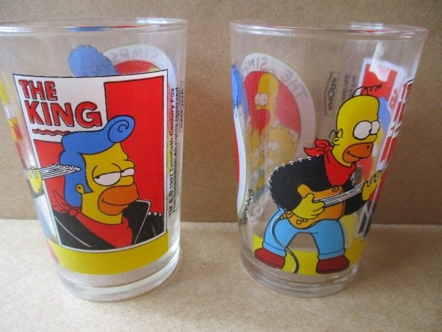 adv11207 simpsons glas 3, Ophalen, Overige figuren, Gebruikt, Overige typen