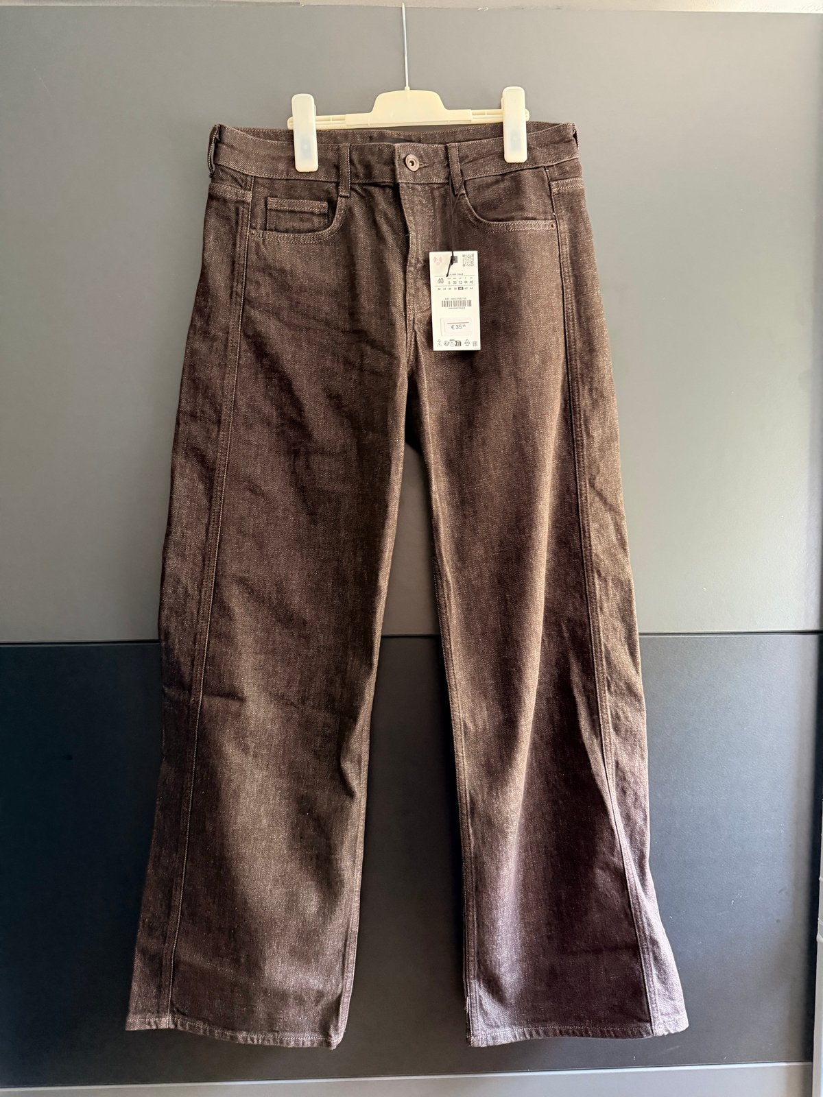 Zara Broek Maat 40, Kleding | Dames, Broeken en Pantalons, Maat 38/40 (M), Bruin, Verzenden, Nieuw
