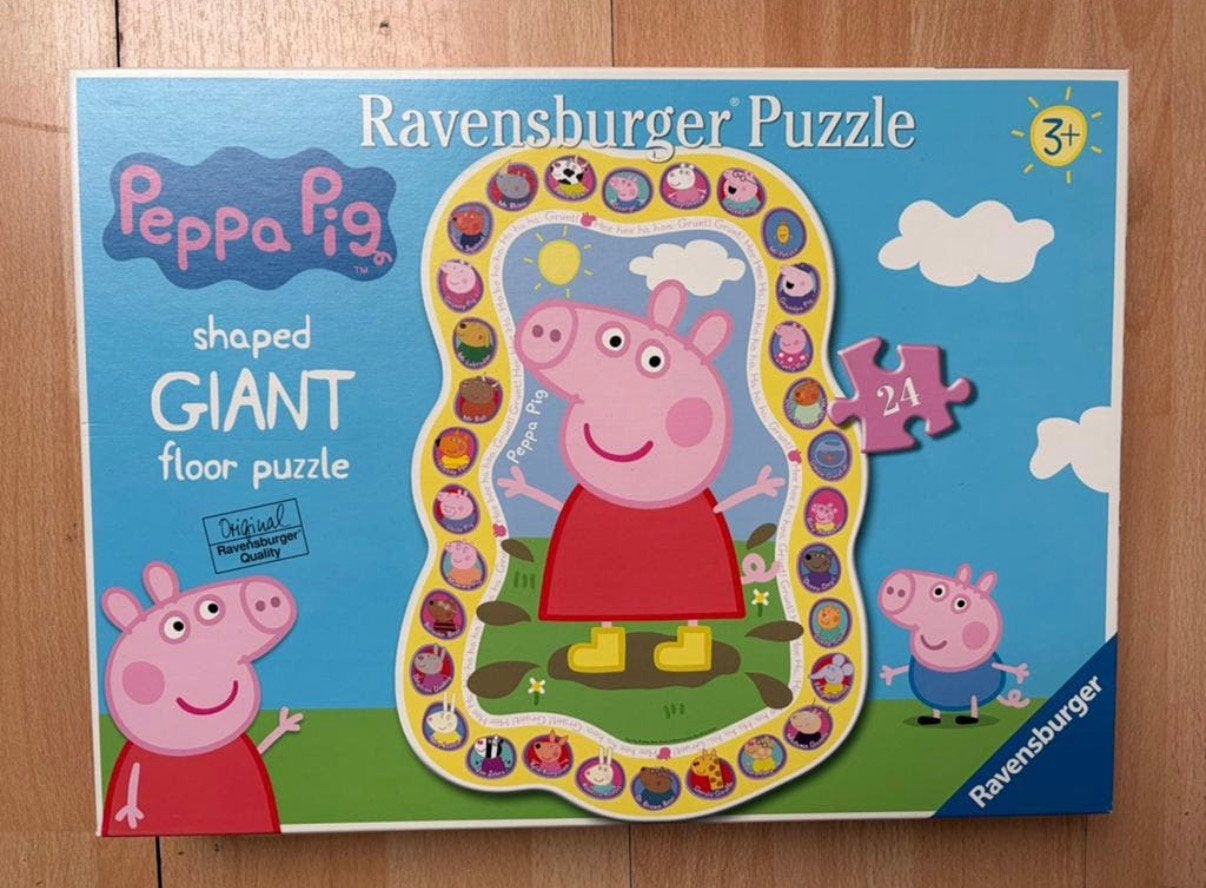 3 Peppa pig puzzels. Zgan, Ophalen of Verzenden, 10 tot 50 stukjes, Zo goed als nieuw