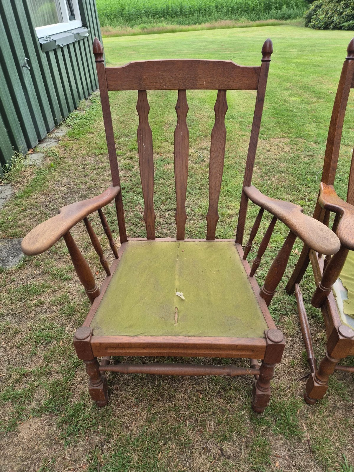 4 antieke houten stoelen - nog in goede staat, Ophalen of Verzenden