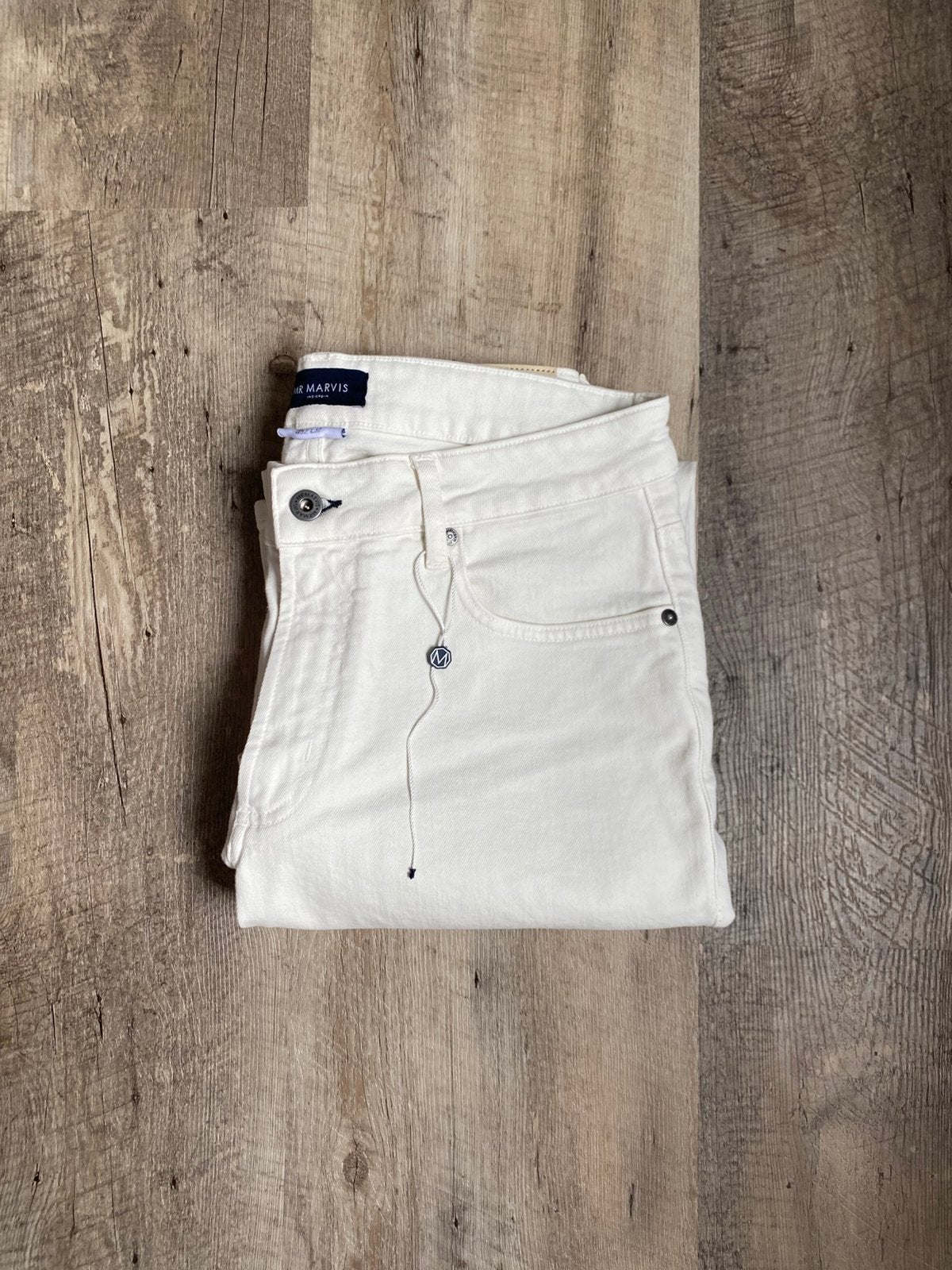 Mr. Marvis. Five-Pocket, W32-L32, Verzenden, Nieuw, Wit, W32 (confectie 46) of kleiner