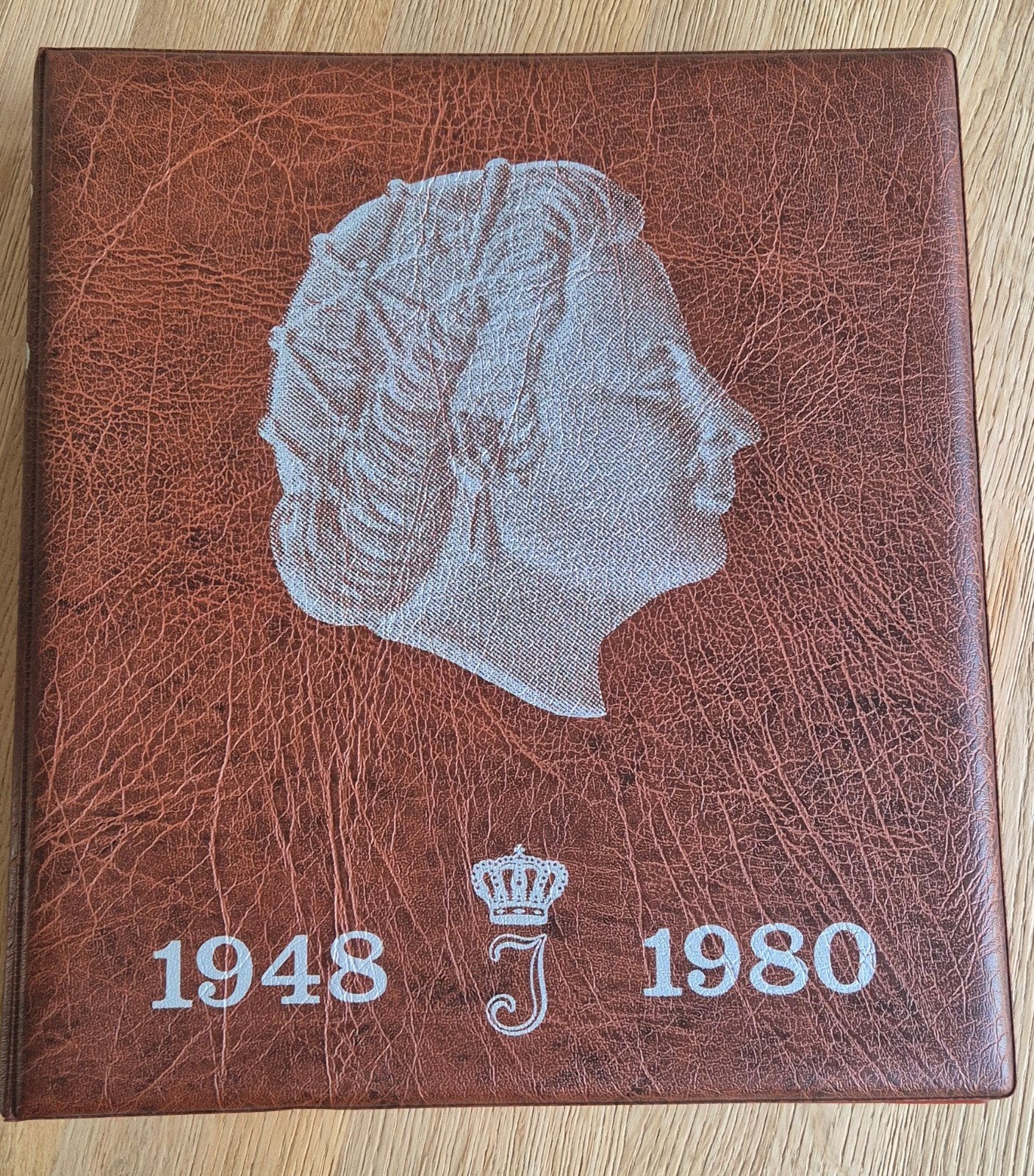 Juliana Munten Album 1948-1980 met 4 Zilveren Guldens, Ophalen, Koningin Juliana, Setje, Zilver
